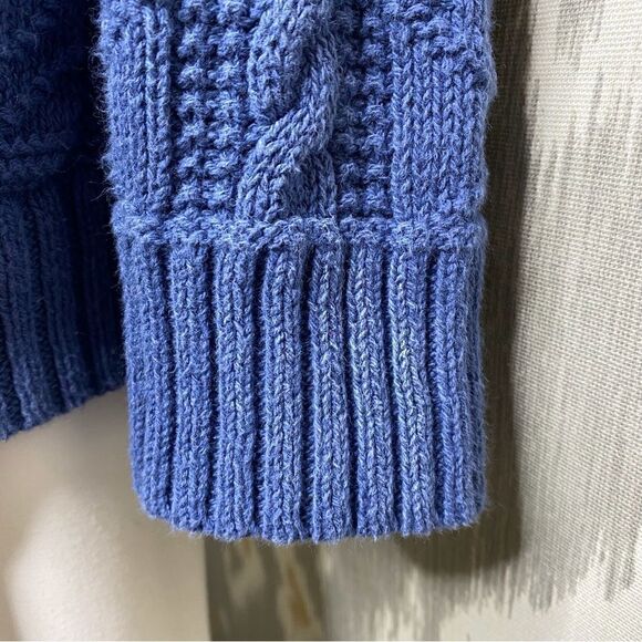 Ralph Lauren Sun Fade Blue Cotton Nautical Inspired Toggle Cardigan Sweater - Picture 12 of 16